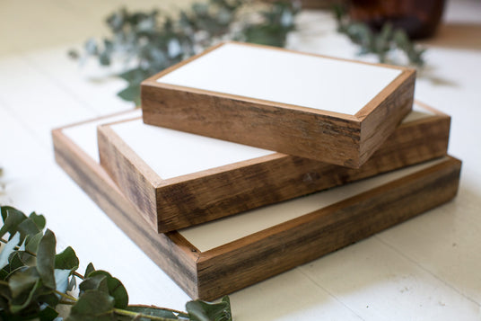 Prints on stone framed in beautiful Australian reclaimed hardwood