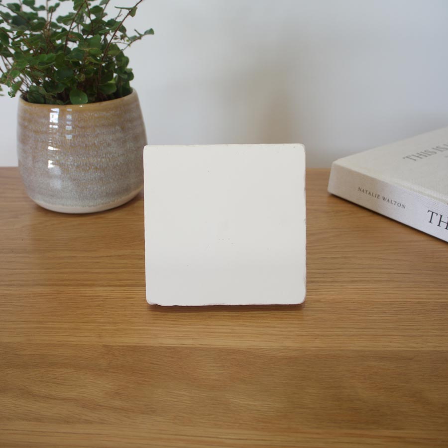 Mini square photo printed on stone – compact, modern, and ready to display