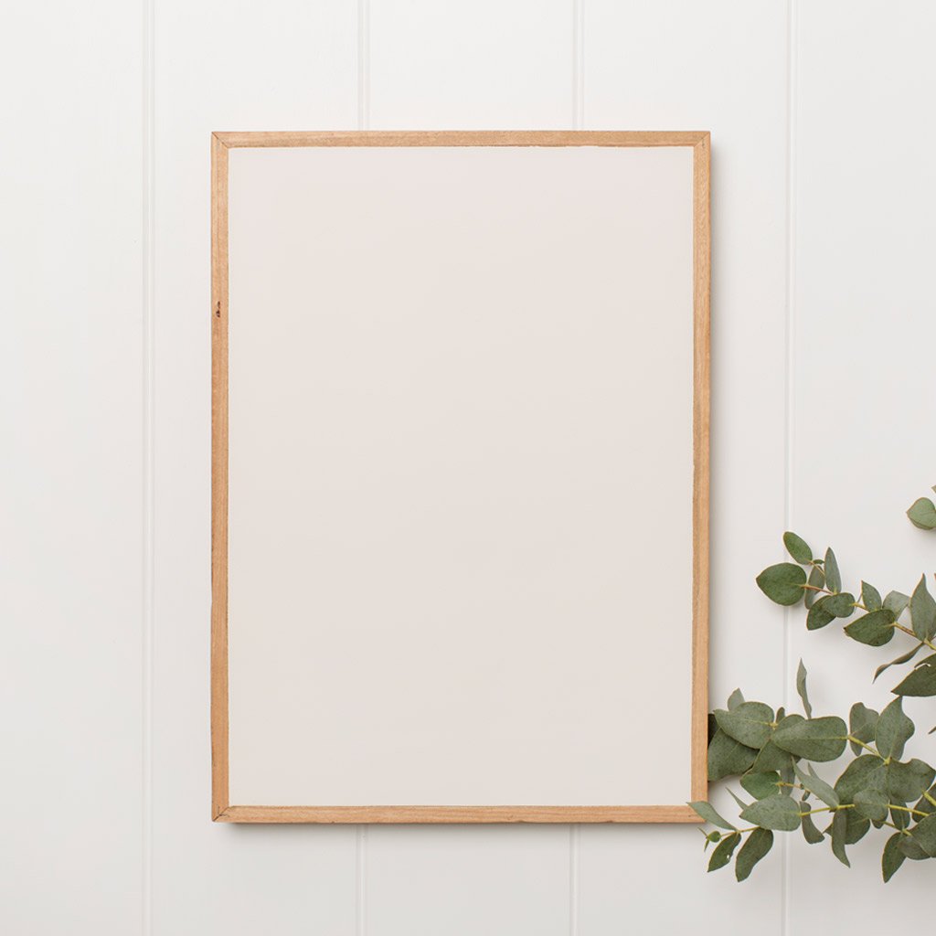 Rectangle Reclaimed Hardwood Stone Print