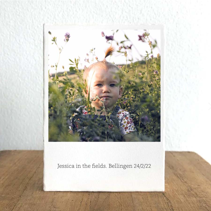 Polaroid Stone Print