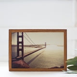 Rectangle Reclaimed Hardwood Stone Print