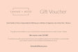 canvas and wood gift voucher