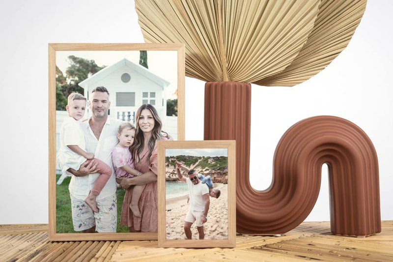 Family photos printed on stone