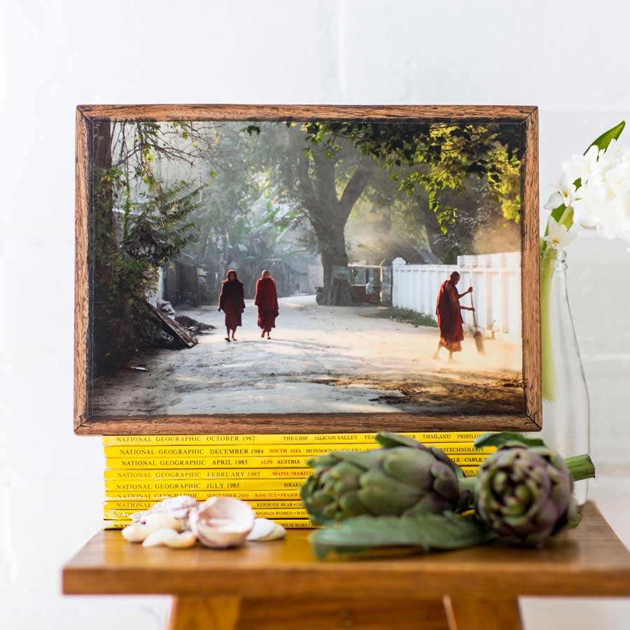 Travel photography printed on stone