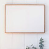 Large landscape rectangle photo print on stone, framed in native Australian Tasmanian Oak, 420 x 300mm