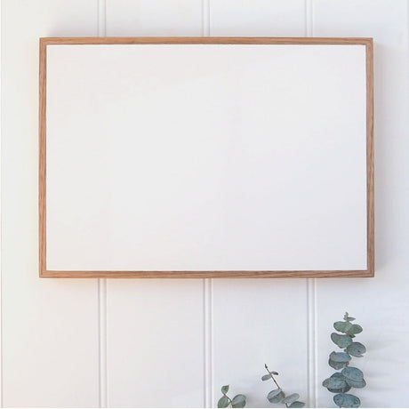 Large landscape rectangle photo print on stone, framed in native Australian Tasmanian Oak, 420 x 300mm