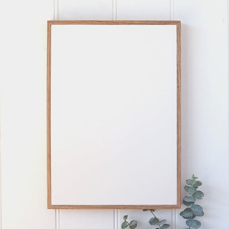 Large portrait rectangle photo print on stone, framed in native Australian Tasmanian Oak, 420 x 300mm