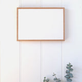 Medium landscape rectangle photo print on stone, framed in native Australian Tasmanian Oak, 300 x 210mm