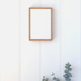 Small portrait rectangle photo print on stone, framed in native Australian Tasmanian Oak, 210 x 150mm