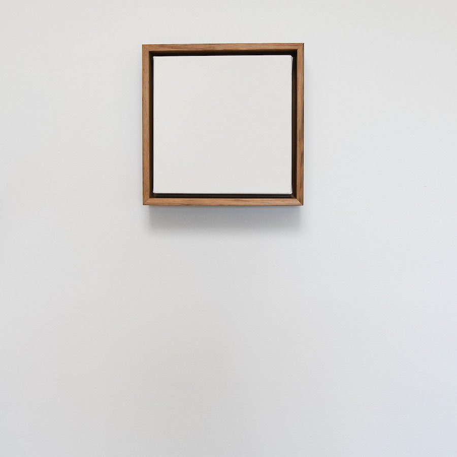 canvas with blackwood float frame