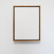 float frame with canvas ready for printing