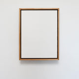 float frame with canvas ready for printing