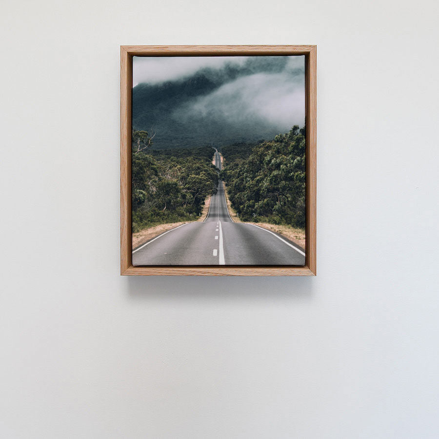 Tasmanian Oak Float Framed Print - Portrait 282 x 333mm