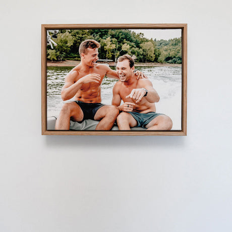 Tasmanian Oak Float Framed Print - Landscape 435 x 333mm