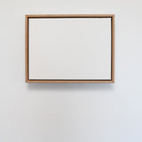 Tasmanian oak float frame with canvas for printing