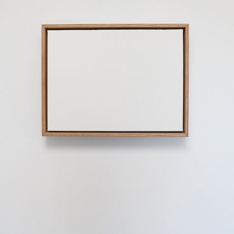 Tasmanian oak float frame with canvas for printing