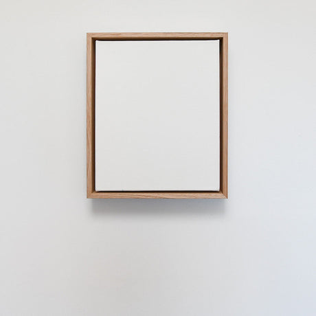 Tasmanian oak float frame with canvas for printing
